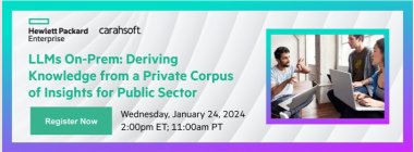 LLMs On-Prem: Deriving Knowledge from a Private Corpus of Insights for Public Sector