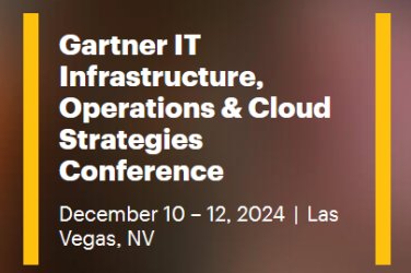 Gartner IT Infrastructure, Operations & Cloud Strategies Conference
