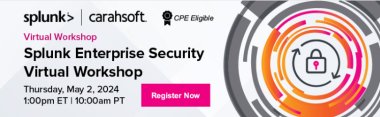 Splunk Enterprise Security Virtual Workshop