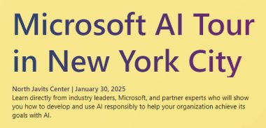 Microsoft AI Tour in New York City