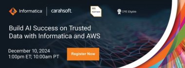 Build AI Success on Trusted Data with Informatica and AWS