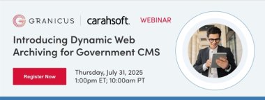 Introducing Dynamic Web Archiving for Government CMS