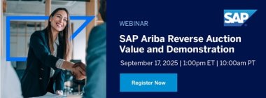 SAP Ariba Reverse Auction Value and Demonstration