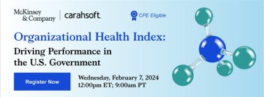 Organizational Health Index: Driving Performance in the U.S. Government