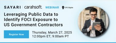 Leveraging Public Data to Identify FOCI Exposure to US Government Contractors