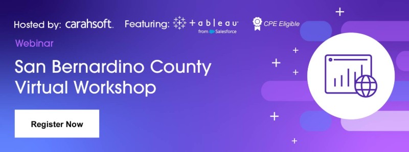 Tableau San Bernadino Virtual Workshop