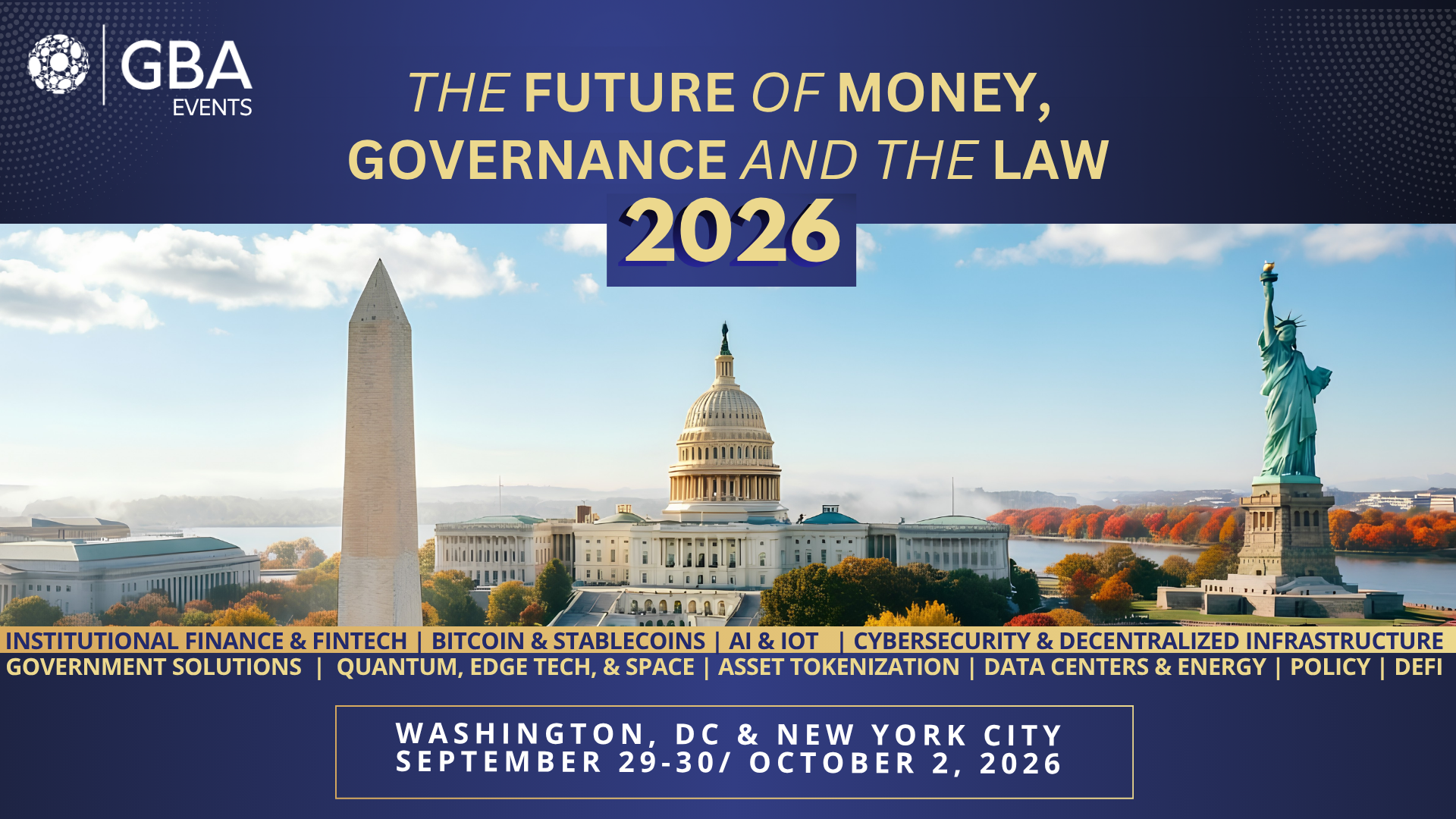 The Future of Money, Governance, & Law 2026 - Washington D.C.