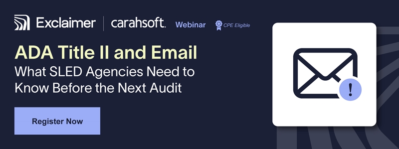 ADA Title II and Email