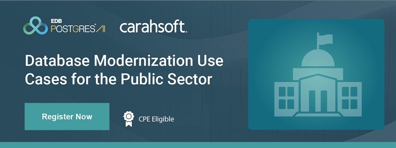 Database Modernization Use Cases for the Public Sector