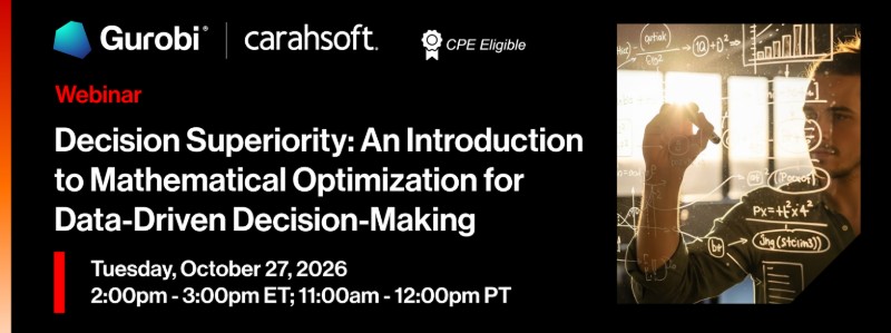 Introduction to Mathematical Optimization Webinar